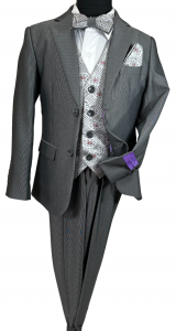 BOYS 5PC. SUIT (LIGHT GRAY) 2121206